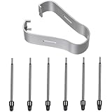 [6 Stück] Standard Ersatzspitzen für Samsung Galaxy Z Fold 5 / Fold 4 / Z Fold 3, Stift Stylus Spitze Kit für Samsung S Pen Pro und S Pen Fold Edition Berühren Tips Nibs, Schwarz
